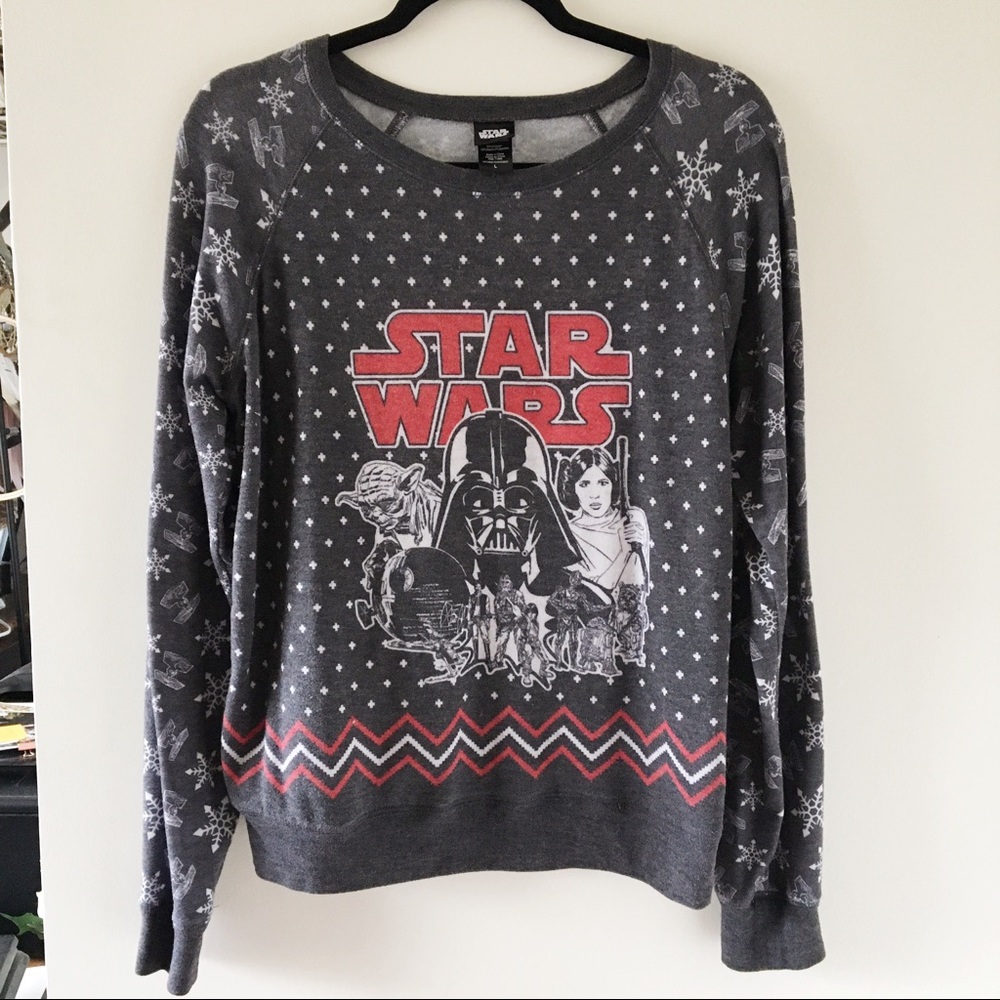 STAR WARS Ugly holiday sweater soft long sleeve